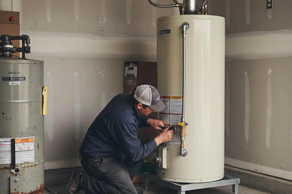 Water heater and shutoff valve replacement in Northern Cambria